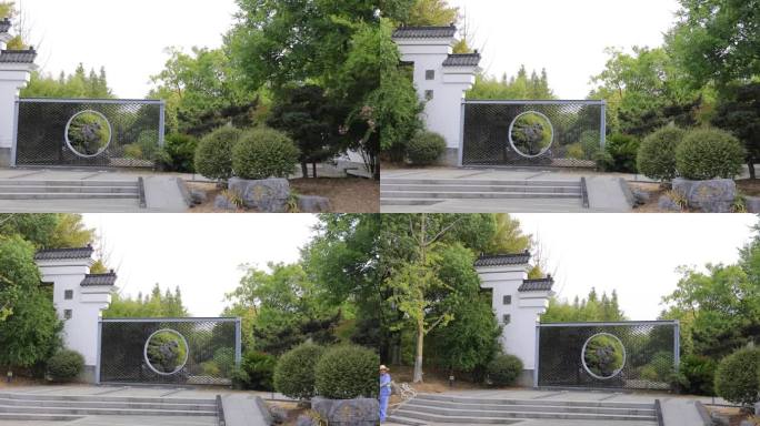 武汉硚口区园博园4K视频素材