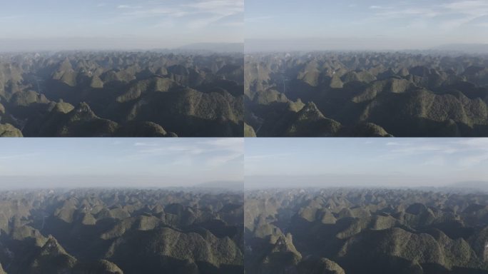 原创航拍广西大山 乡村振兴