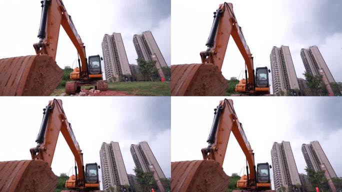 挖掘机 挖土机 基础建设 民生工程