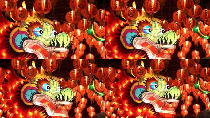 中国传统龙纸灯中国传统龙纸灯元宵节赏花灯