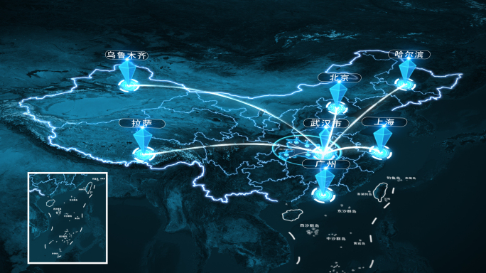 湖北武汉科技地图辐射全国