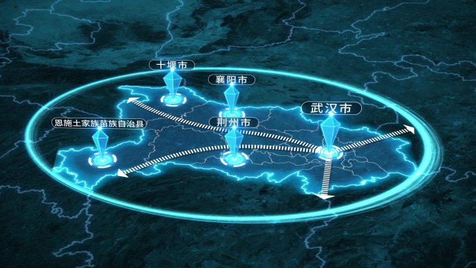 湖北武汉科技地图辐射全国