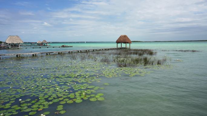 墨西哥巴卡拉泻湖墨西哥巴卡拉泻湖湖水湖泊