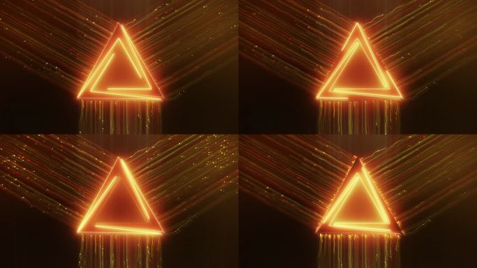 三角形抽象背景三角形抽象粒子发射舞台背景