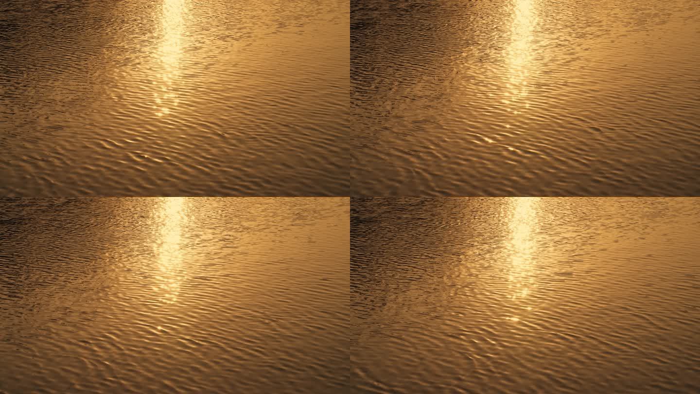 金色波光粼粼水面22