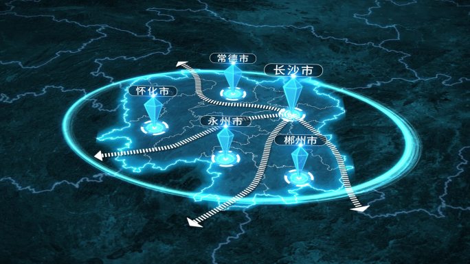 湖南长沙科技地图辐射全国