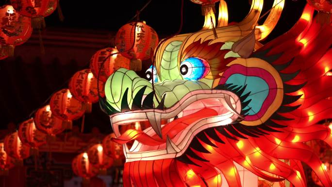 中国传统龙纸灯中国文化传统文化节日习俗