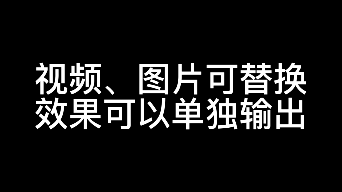 分屏动态图文展示AE模板