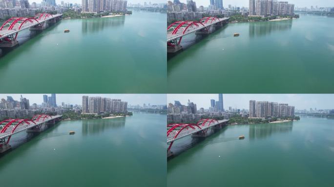 柳州水上公交航拍