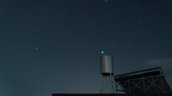 水塔星空延时4K