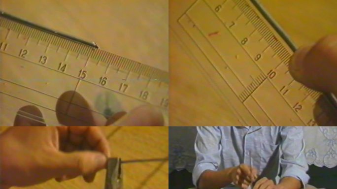 八九十年代制作晾衣架劳动手工晾衣服