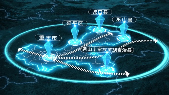 重庆市科技地图辐射全国