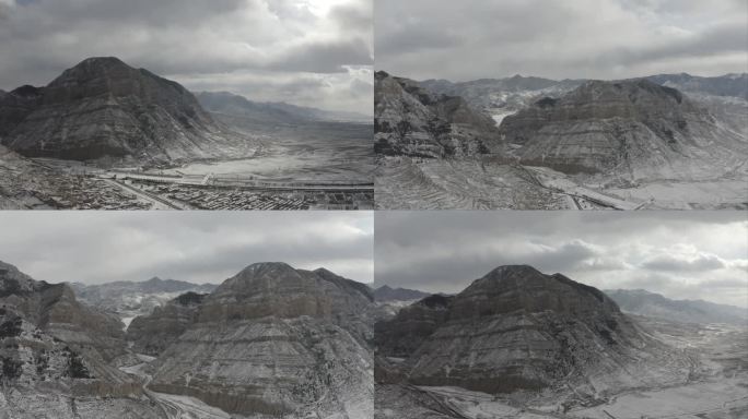 山西大同北岳恒山雪景航拍合集