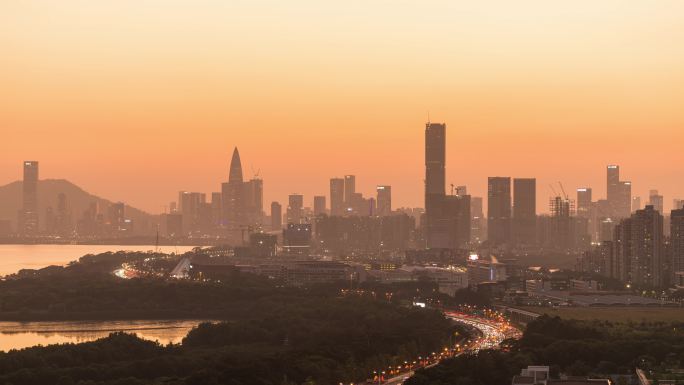 深圳湾日落延时