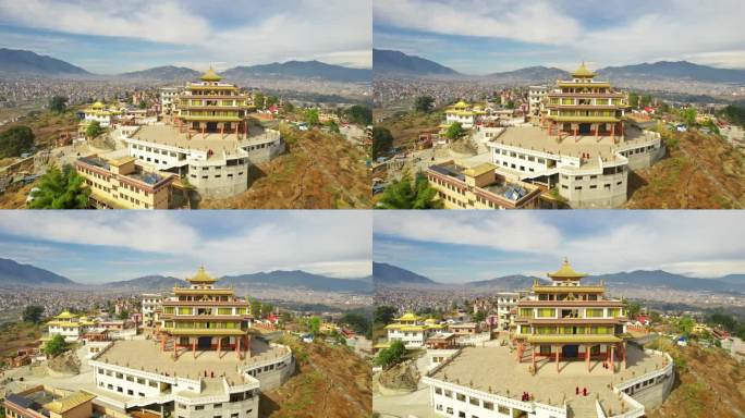 尼泊尔加德满都谷地的Chobar Gumba