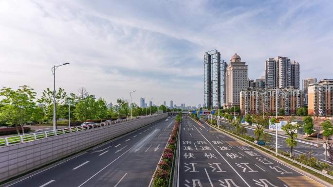 中国城市高速公路延时摄影