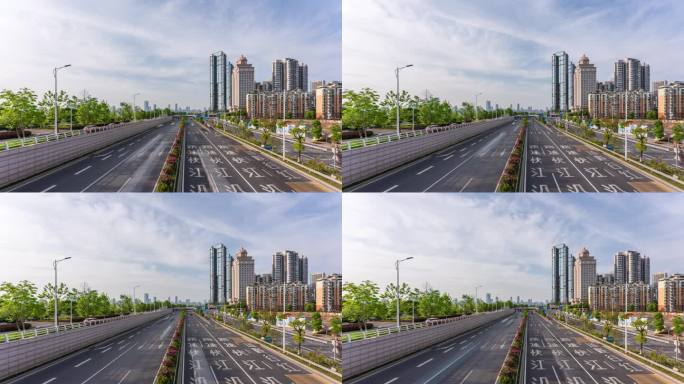 中国城市高速公路延时摄影