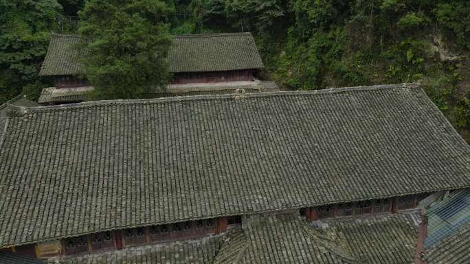 峨眉山洪椿晓雨4K航拍