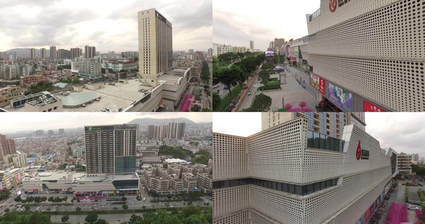 4k航拍江门江海广场视频素材完整版