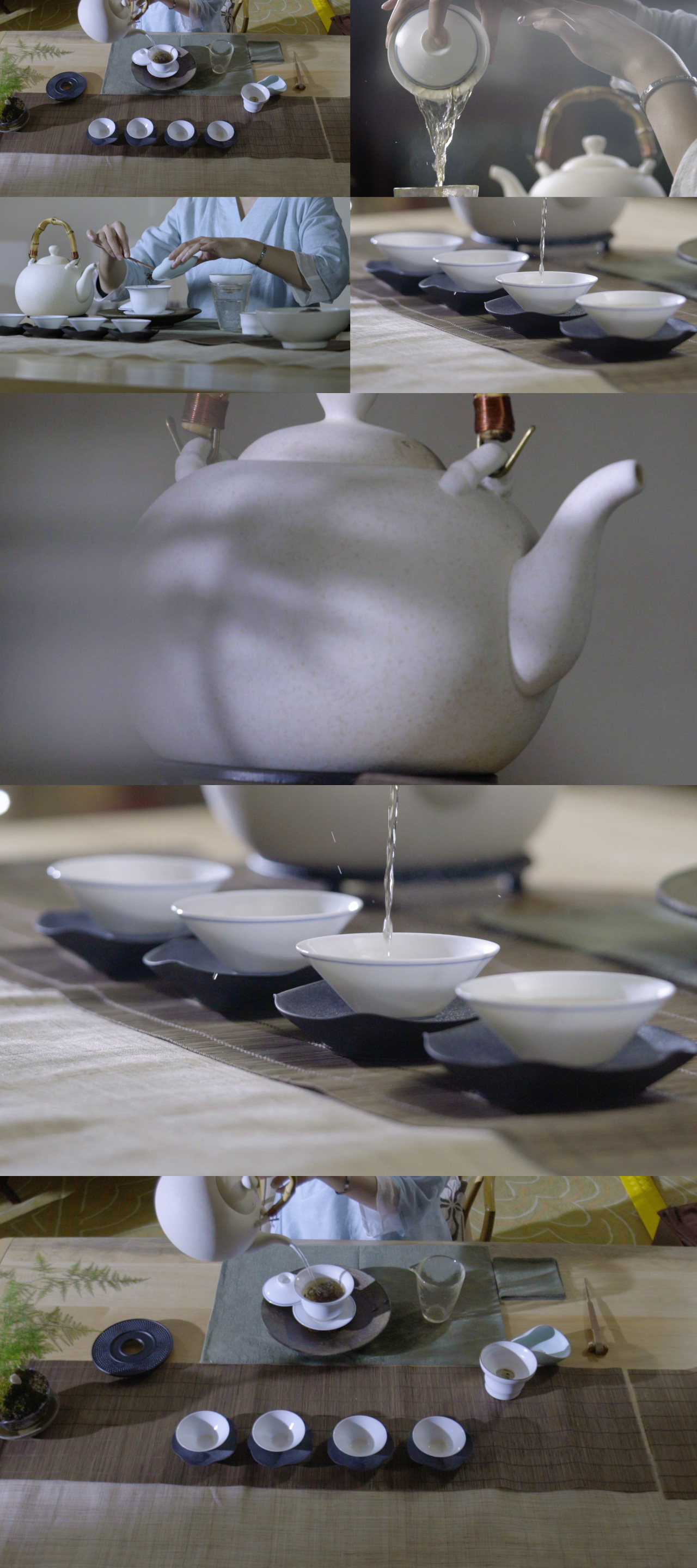 茶茶叶沏茶倒茶功夫茶泡茶茶文化视频素材