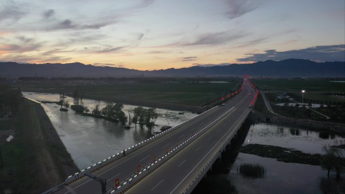 山西大同阳高白登河湿地公园航拍合集