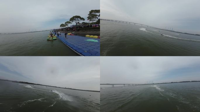 水上运动 摩托艇 穿越机 赛事 航拍