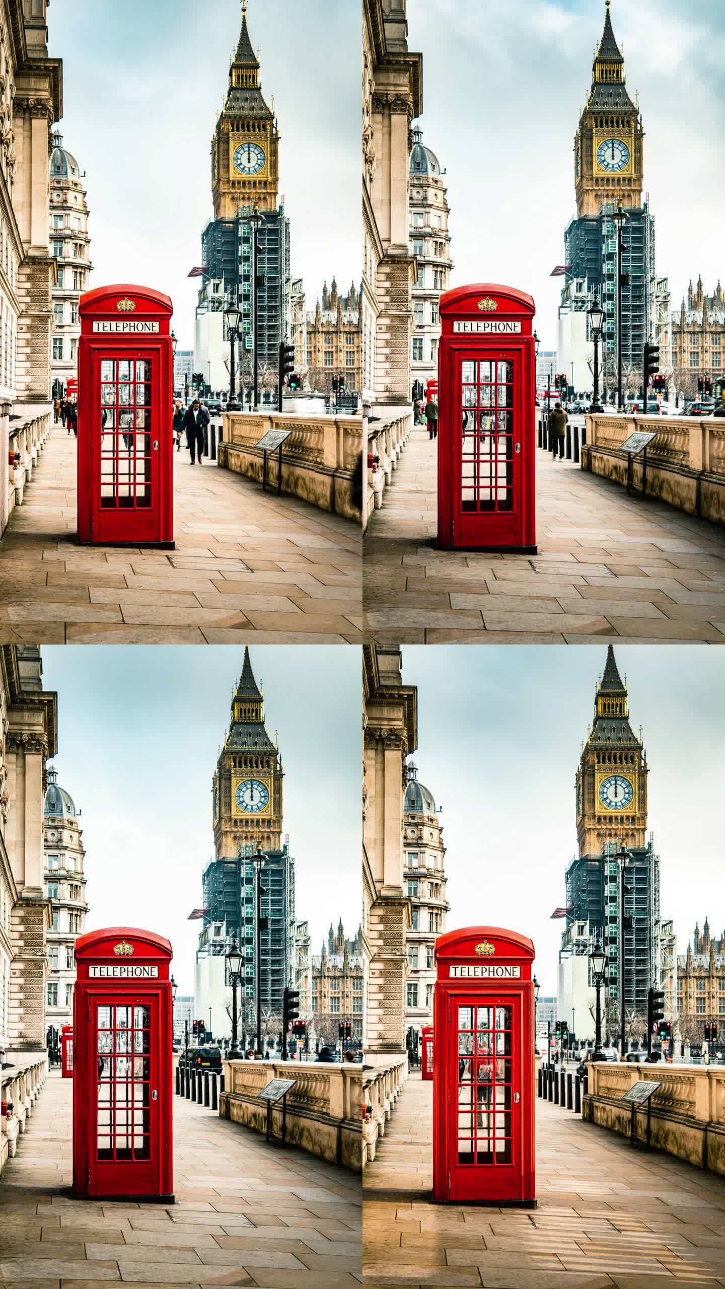 时光流逝-伦敦的标志性电话亭