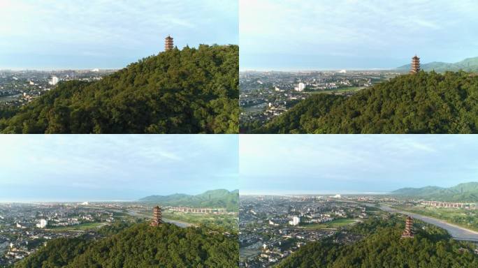 青城山景区都江堰水利工程航拍