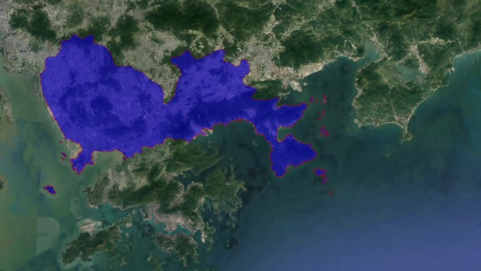广东深圳卫星地图