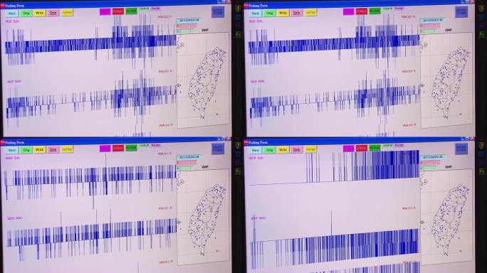 中国台湾岛地震检测数据