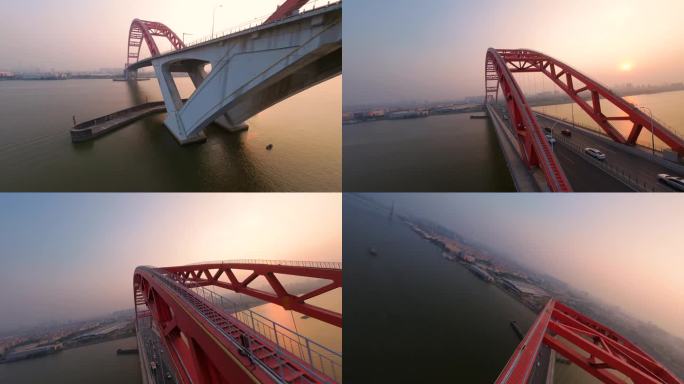 新光大桥穿越机航拍