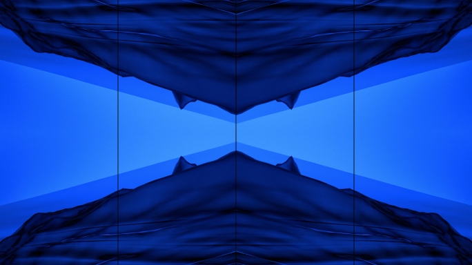 【4K时尚背景】蓝光晕影艺术抽象创意屏风
