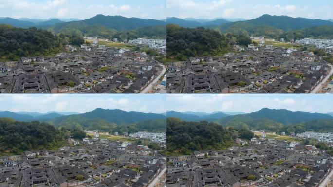 航拍福建培田古村落