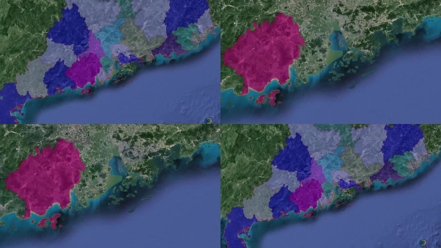 广东江门卫星地图