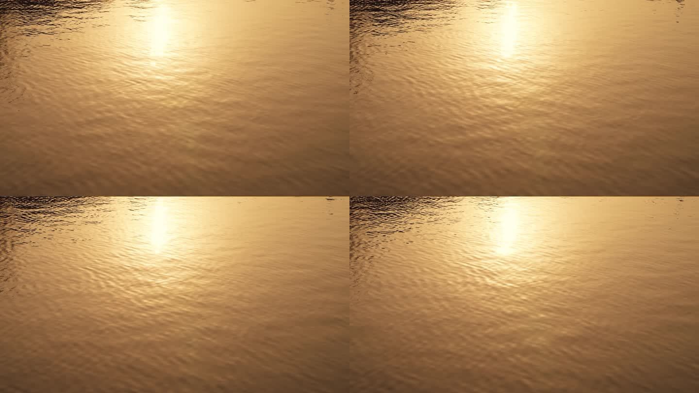 金色波光粼粼水面65