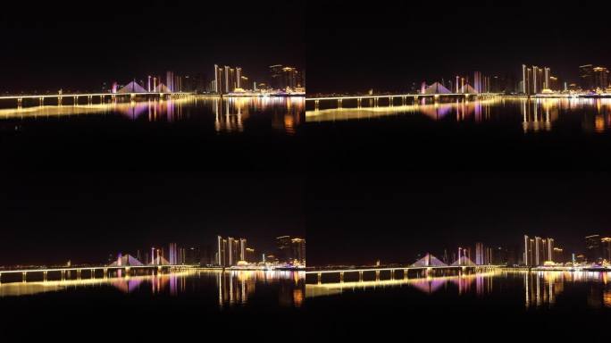 银盆岭大桥湘江夜景