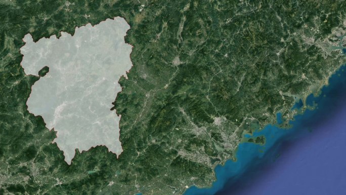 广东河源卫星地图