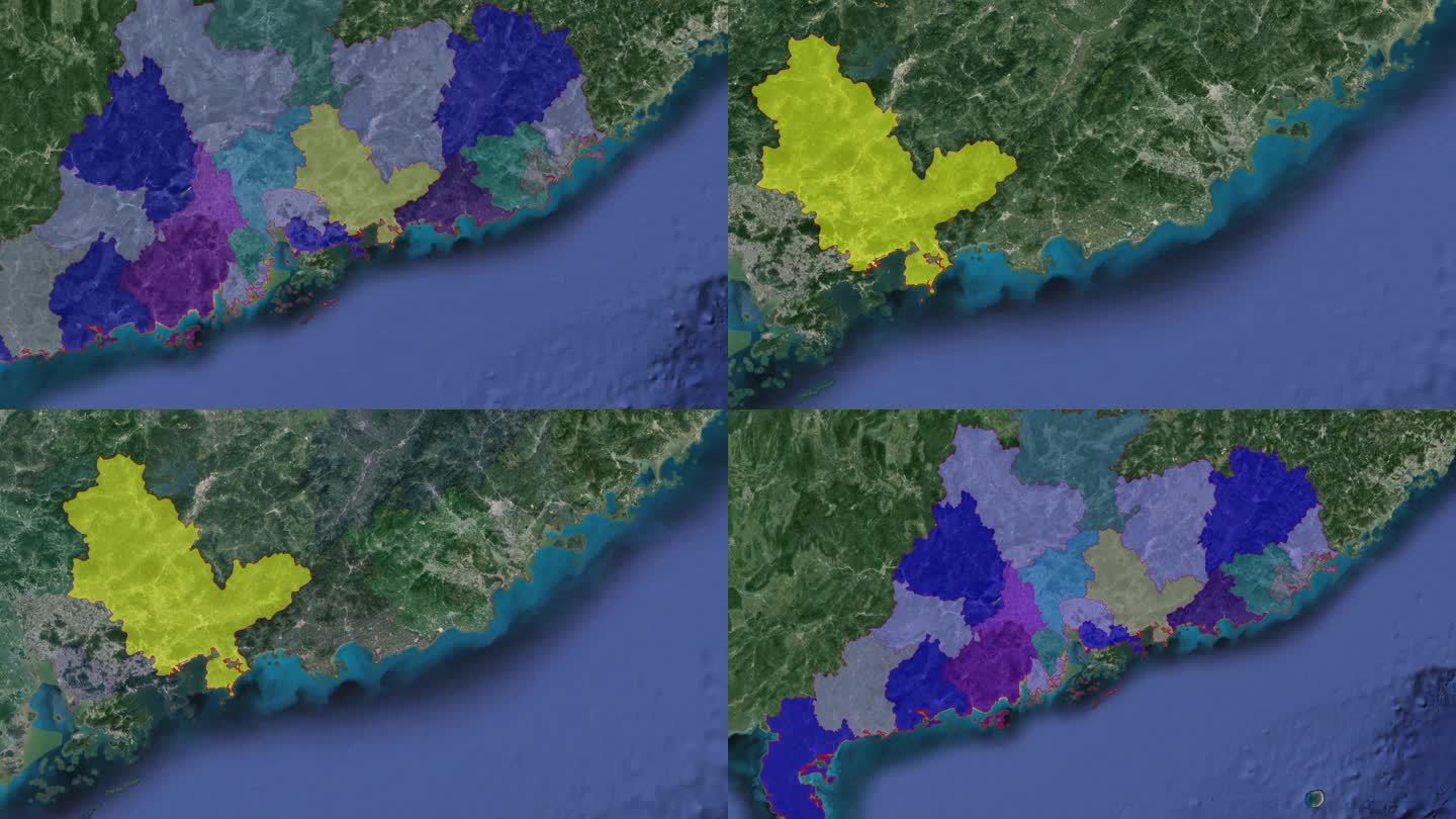 广东惠州卫星地图