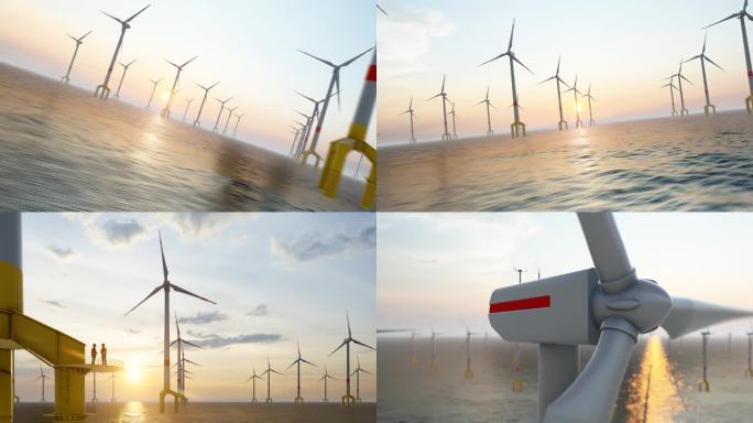 碳中和碳达峰海上风电风力发电合集