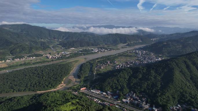 福建福安县城航拍