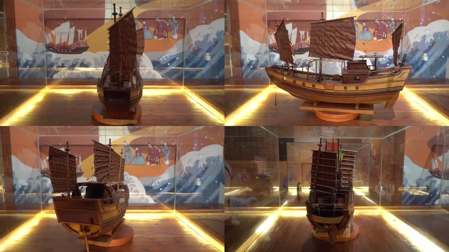 郑和下西洋使用的战船模型全方位旋转展示
