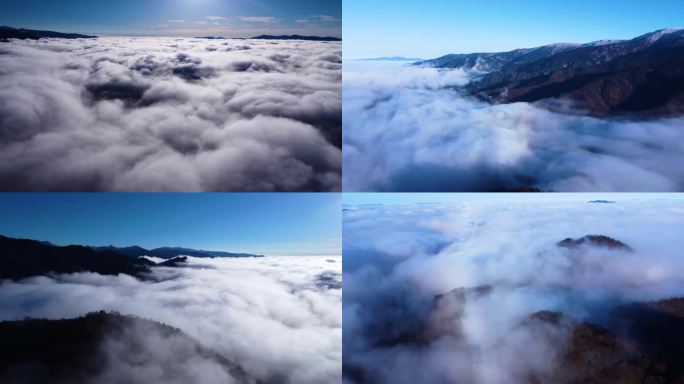 航拍穿云 拨开迷雾 云海