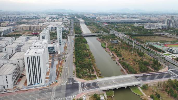 台州湾新区航拍视频素材