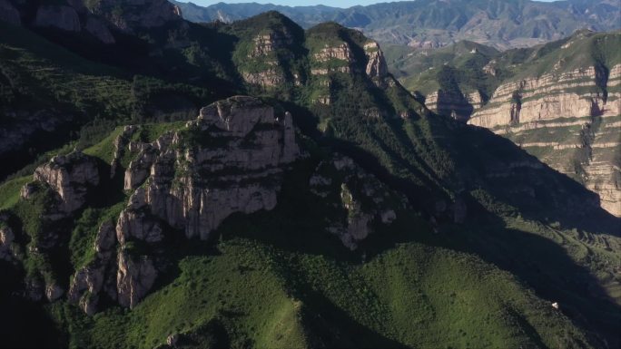 山西大同浑源北岳恒山后山航拍合集