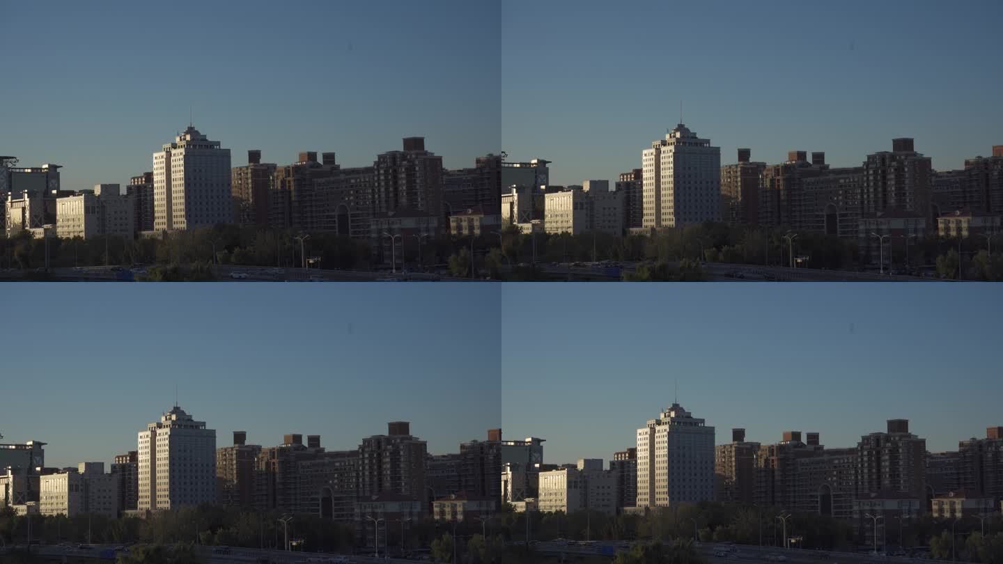 4K原创  北京 阳光照在二环上