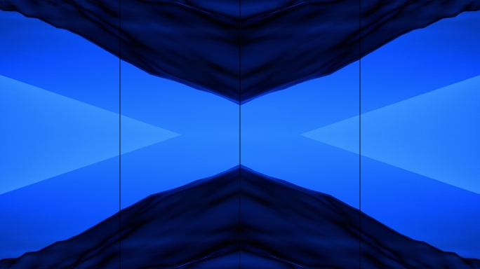 【4K时尚背景】蓝光影纱艺术抽象四格空间