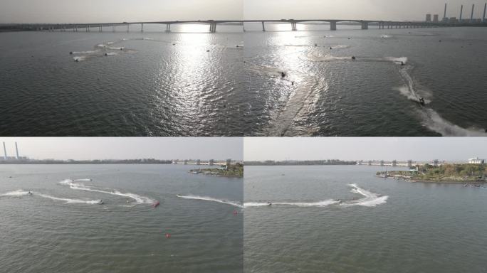 水上运动 摩托艇 极限运动 水上驾驶过弯