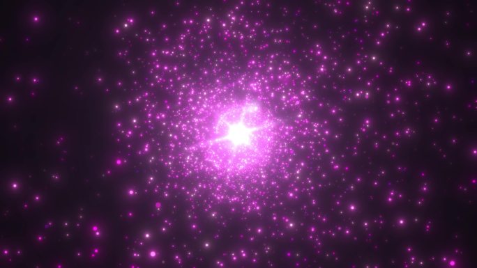 4K紫色粒子圆圈隧洞冲屏粒子星空无缝循环