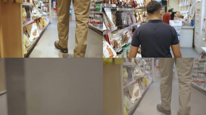 疫情期间外国人逛超市