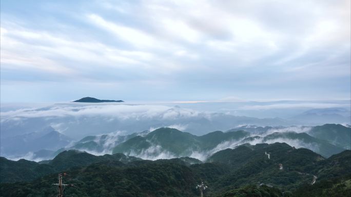 6K大气震撼九仙山山顶云雾延时